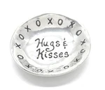 Basic Spirit Hugs & Kisses Pewter Trinket Dish 2X2,. Fixed Price $27.99.