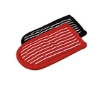 Lodge Striped Hot Handle Holders/mitts, Set Of 2 1 Ea, Red. Fixed Price $17.84.