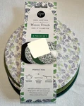 Core Home Woven Trivets (4) Dark Apple Green White Lavender Nip. Fixed Price $13.99.