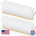 Satinior 36 Pairs White Polyester Hand Work Gloves Safety Bbq Liner. Fixed Price $48.03.