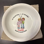 3 Campbells Soup Is Good Food Kid Porcelain Bowl Anchor Bottom Of. Fixed Price $18.99.