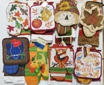 Fall & Thanksgiving Dish Towels Oven Mitts Pot Holders Sale!. Fixed Price $5.99.