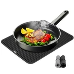 Vifenyuo Silicone Trivet Mat Extra Large Heat Resistant Non-slip Pot Black. Fixed Price $20.79.