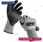 Handlove Ansi A4 Cut Resistant Gloves 1PAIR, Sandy Nitrile Anti-slip Safety Wo. Fixed Price $13.99.