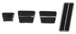 Gm, Chevy & Pontiac Brake, Clutch Gas Pedal Pad Set W/ Stainless Steel Trim. Fixed Price $34.95.