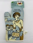 Blue Q Oven Mitt Pot Holder Love My Kids Kitchen Kitsch Humor. Fixed Price $10.99.