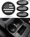 Coaster For Cup Holder - 4 Pack Silicone Auto Size: American Flagcolor: Black. Fixed Price $14.99.