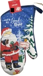 Fabric Kitchen Oven MITT(13") Christmas,santa,north Pole,good Night To All #1,CH. Fixed Price $8.99.