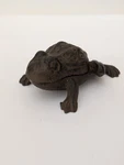 Vintage Cast Iron Frog Secret Trinket Dish Or Hide Key. Fixed Price $19.95.
