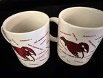 2 Vtg King Crawfish Louisiana Cajun Coffee Mug Cup Jambalya Pie Creole Tails. Fixed Price $23.95.