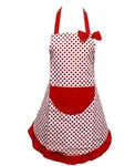 Hyzrz Lovely Lady Red Dot Kitchen Flirty Canvas Restaurant Cake Funny Aprons .... Fixed Price $18.42.