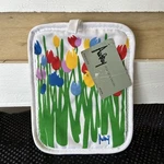 Audrey For Cecil Saydah Potholder With Tulips Vintage 80S New Rn 16716. Fixed Price $19.99.