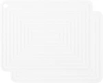 Iffmyjb Silicone Trivet Mats For Hot Pots & Pans A04: Rectangular-white. Fixed Price $22.96.