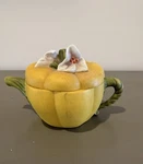 96 Avon Seasons Harvest Pumpkin Squash Miniature Teapot Trinket Dish. Fixed Price $7.00.