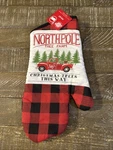 Christmas House Oven Mitt. Fixed Price $14.88.