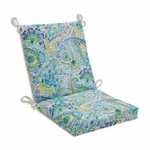 Pillow Perfect Paisley Indoor/outdoor Square Chair Cushion Blue Yellow Gilford 3. Fixed Price $66.01.