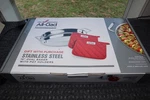 All-clad Stainless Steel 15" Oval Baker Pot Holders New Opened Box. Fixed Price $59.95.