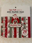 Christmas Time Santa Snow Poinsettia Tree Pine Gifts Echo Park 6 X Paper Pad. Fixed Price $7.99.