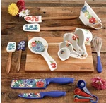 The Pioneer Woman Dazzling Dahlias 20-PIECE Gadget Set. Fixed Price $55.86.