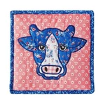 Pioneer Woman Cow Patchwork Quilted Pink Blue Hot Pad Trivet Country Kitchen New. Fixed Price $15.27.