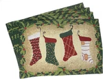 Tache Festive Christmas Holiday Hang My Stockings By The Fireplace Woven Tapestr. Fixed Price $41.99.