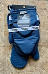 Better Homes & Gardens Dark Blue Heat Resistant Silicone Glove Mitts Potholder. Fixed Price $1400.00.