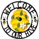 Distinct Bee Hive Door Wreath Weather-resistant Design. Fixed Price $35.24.