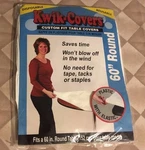 Kwik Covers PKG60ROUND-W White Tablecover. Fixed Price $10.84.