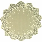 Blossom Topper 42 Inch Round Ecru Tablecloth Heritage Lace Nwt. Fixed Price $38.98.