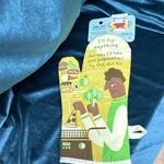 Blue Q Insulated 100% Cotton Oven Mitt "i'll Fry Anything" Yellow One Size. Fixed Price $11.00.