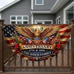 Personalized American 250TH Anniversary Semicircle Flag Porch. Fixed Price $22.20.