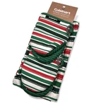 Cuisinart 4-PC Kitchen Set 2 Towels Silicone Mini Mitts Red & Green Stripe Nwt. Fixed Price $19.95.