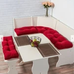 Greendale Home Fashions Scarlet Hyatt 4-PC. Nook Cushion Set. Fixed Price $70.00.