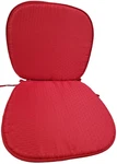 Set Of 2 Same Kitchen Basketweave Cushion Chair Pads W/TIES(15X15") Red Color,bh. Fixed Price $17.99.
