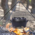Tileon Dutch OVEN12 Qt Cast Iron Black Pre-seasoned Lid Fireplace Bbq Camp Bake. Fixed Price $75.99.