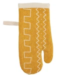 Mud Pie Farm Kitchen Mustard Woven Mitt 11.50" X 5.25" New. Fixed Price $8.00.
