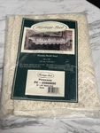 New Vtg Heritage Lace Ecru 20X96 Mantle Scarf Pinecone Cozy Cottage Grandmacore. Fixed Price $24.99.
