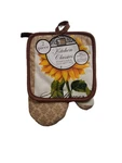 New 2 Piece Kitchen Classic Potholder And Oven Mitt Set Cotton Polyester #b. Fixed Price $8.99.