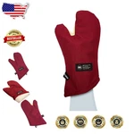 Red 15" Oven Mitt - 900 Flame Protection, Cool Touch, Ambidextrous. Fixed Price $89.47.
