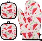 4 Pcs Watermelon Oven Mitts And Potholders Set,. Fixed Price $14.46.