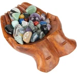 Curawood Carved Hands Offering Bowl - Crystal Holder For Stones, Rock Collect.... Fixed Price $64.58.