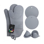 Rorecay 6PCS Oven Mitts And Pot Holders Sets For Kitchen, Extra Long Silicone.... Fixed Price $27.48.