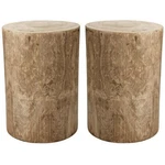 Home Square Traditional Solid Wood Side Table Natural Finish - Set Of 2. Fixed Price $429.29.