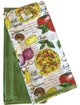 Dei Pizza Italian Cooking Kitchen Dish Towels Night 17X 28" Set Of. Fixed Price $22.02.