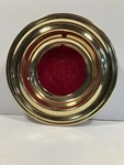 Brass Collection Plate Alms Dish Nice Quality Artistic Churchware Usa 12 Dia. Fixed Price $79.00.