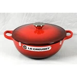Le Creuset Marmite Round Dutch Oven #22 Cerise/cherry Red 3/4 Qt. Nwt. Fixed Price $190.00.