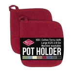 Ritz Royale Collection 100% Cotton Terry Cloth Pot Holder Set, Kitchen Hot Pad,. Fixed Price $14.19.
