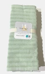 Nwt Set Of 5 Thyme & Sage Kitchen Towels Striped Texture Green/white 16X26". Fixed Price $25.99.