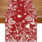 Valentine S Day Red Heart Love Plant Table Runner 13X72 Inch Dining Decoration. Fixed Price $7.43.