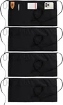Utopia Wear Server Apron With 3 Pockets, 24X12 Inch (pack Of 4), Black. Fixed Price $21.46.